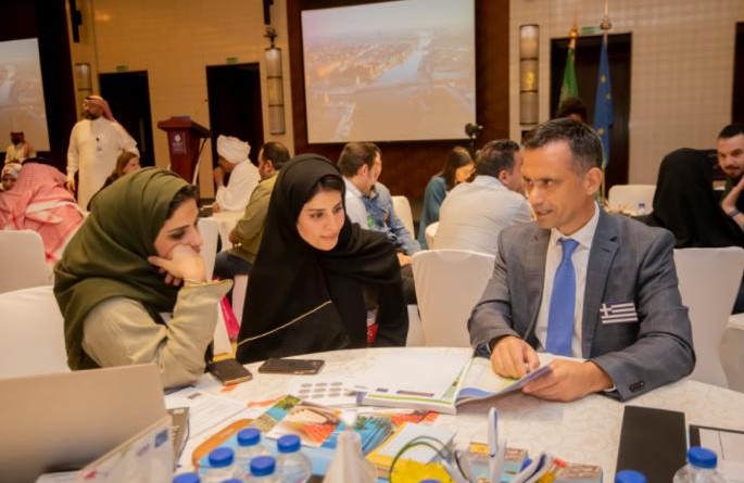 GreeceinKSA's tweet image. The #EuropeanNightofLanguages in Riyadh, what a great event, w almost all #European languages fitting in 1 room. #Greece was well represented,Ambassador Alexis Konstantopoulos with his spouse were among the first to be there. Thank you Mohammed Matham from #RiyadhLanguageExchange