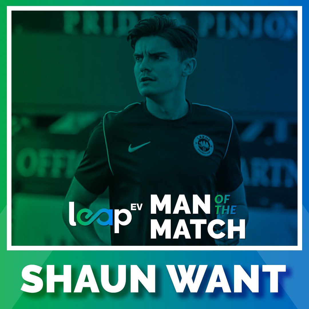 larnefc's tweet image. 𝗠𝗔𝗡 𝗢𝗙 𝗧𝗛𝗘 𝗠𝗔𝗧𝗖𝗛 💪

A 𝙨𝙤𝙡𝙞𝙙 performance from our new #2️⃣

#WeAreLarne #ForTheTown