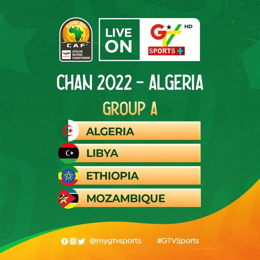 dadaoliseh's tweet photo. Ghana π¬π drawn in Group C alongside Morocco π²π¦, Sudan πΈπ© and Madagascar π²π¬ in TotalEnergies African Nations Championship which will be hosted in Algeria π©πΏ next year between 13 January and 04 February.
#CHAN2022 #BlackGalaxies #localBlackStars https://t.co/Ji3ocg8K7l