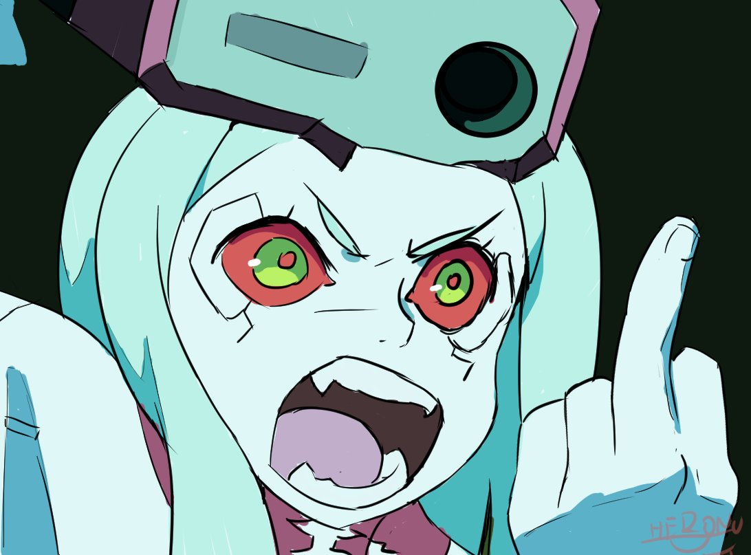 heronu007's tweet photo. #rebecca #edgerunners fanart https://t.co/RE0uXMzlAK