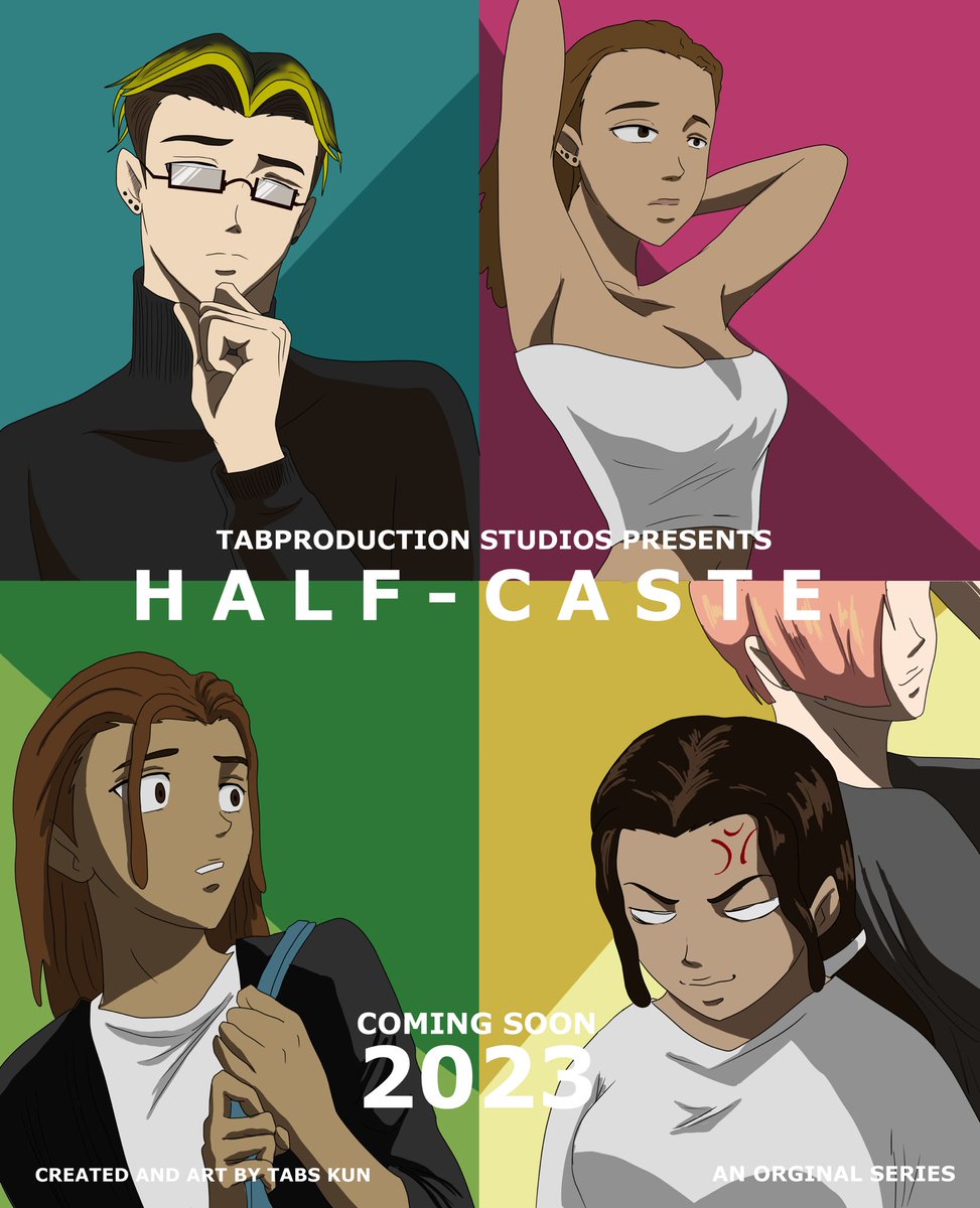 tabproductionsc's tweet photo. [ New Visuals ] Tabproduction Studios original manga is coming back in 2023 .
H A L F - C A S T E🎨 stay tuned to more announcements 

Created by : @tabskun 
Genre : Drama
Theme : Art , Diplomacy

#anime #halfcaste #manga #tabskun #Shoujo #comic #art #artist #2danimation  #mappa https://t.co/ZlFPBzj8lf