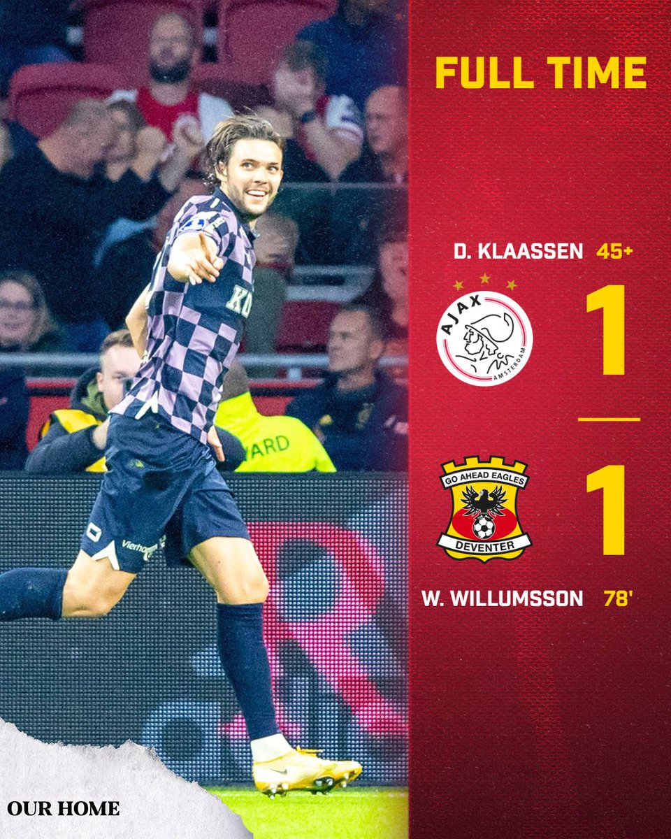 GAEagles's tweet photo. 𝑭𝑬-𝑵𝑶-𝑴𝑬-𝑵𝑨𝑨𝑳! 😍

Strijd, werklust en een knap doelpunt zorgen ervoor dat we één punt pakken in de Amsterdam!  𝗛𝗘𝗘𝗥𝗟𝗜𝗝𝗞 𝗕𝗢𝗬𝗦! 🙌🏼

#AJAGAE https://t.co/jPd0Q8l8UN