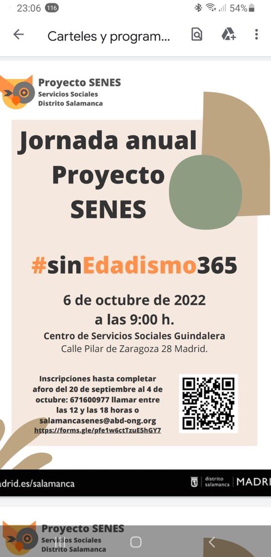 BeniPilar's tweet photo. 🟠#sinEdadismo365dias.💰Invertir en Políticas sociales, mas servicios y programas para mejorar el bienestar de Personas mayores TODOS LOS DÍAS. NO a la vulneración de ⚖️derechos de las PERSONAS MAYORES!!! Ellas deciden.
Equipo #SENES de @abd_ong gracias por vuestra implicación! https://t.co/SEtzn6GBzN