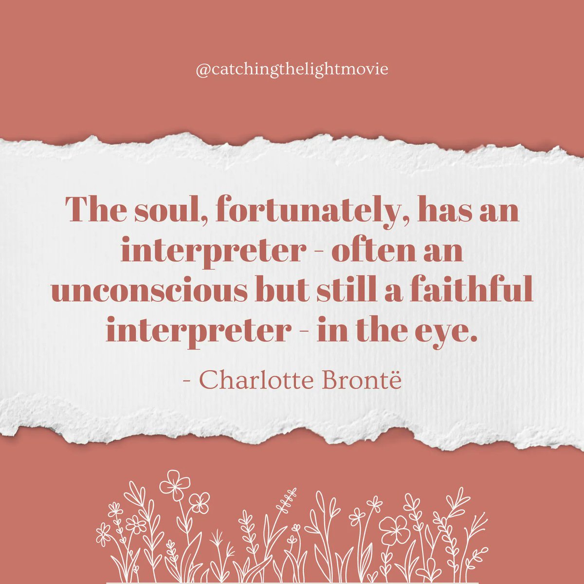 catchlightmovie's tweet photo. "The soul, unfortunately, has an interpreter-often an unconscious but still a faithful interpreter-in the eye."-Charlotte Brontë https://t.co/NjKnPtHlUF