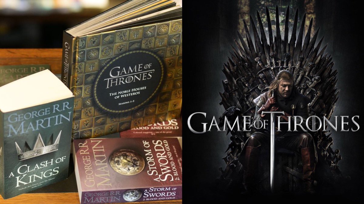 evasoiaf's tweet image. THREAD — Les différences majeures entre les livres et la série Game of Thrones