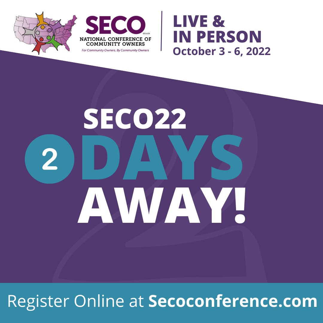 SecoConference's tweet image. SECO22 is just TWO days away!

Make sure you’re signed up to receive SECO22 event updates by visiting secoconference.com

#SECO #SECO22 #CommunityOwners #MHIndustry #MHProfessional