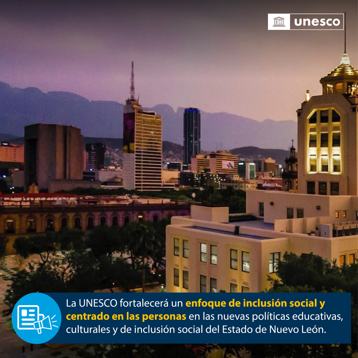 UNESCOMexico's tweet photo. Es la 1ª vez que el Estado de #NuevoLeón firma un convenio de colaboración con #UNESCO.

👏🏿Iniciamos una alianza con @IgualdadNL, @SenlOficial y @SCulturaNL por la educación, la inclusión y la cultura en la Nueva Ruta de @nuevoleon.

Conoce más:
🌐 https://t.co/hyjhKSyrHD https://t.co/T7e1iTHHWc