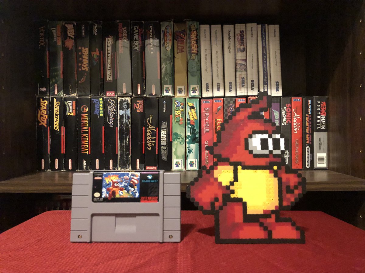 pixelsrebuilt's tweet image. Game #114: PLOK! An unfamiliar game to most, this one sports cool graphics and an awesome soundtrack by Tim Follin. Plok himself is almost Rayman-esque in the way he attacks. I haven’t gotten very far in it, but it’s definitely some good fun!
#perler #pixels #RETROGAMING #snes