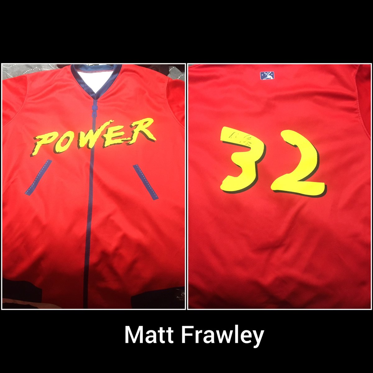 Piazzaboy31's tweet photo. Day 1 of #100days. This is game used from probably 2017 #WVPower https://t.co/kJxcZh9bo9