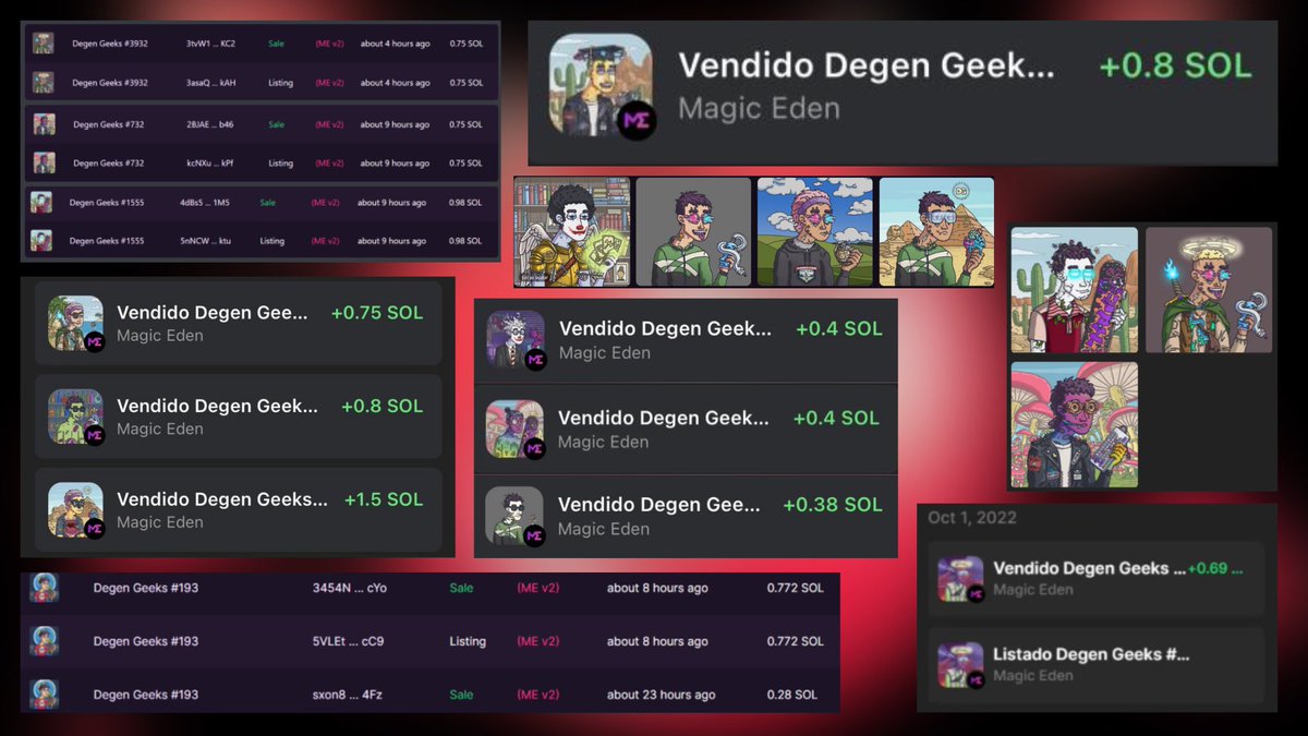 MenaceDAO's tweet photo. Ayer en uno de nuestros monitores de smart money vimos el mint de Degen Geeks 👀

Pudimos mintear a 0.1 SOL y… 📈💰 https://t.co/e0Fxvnt0JS