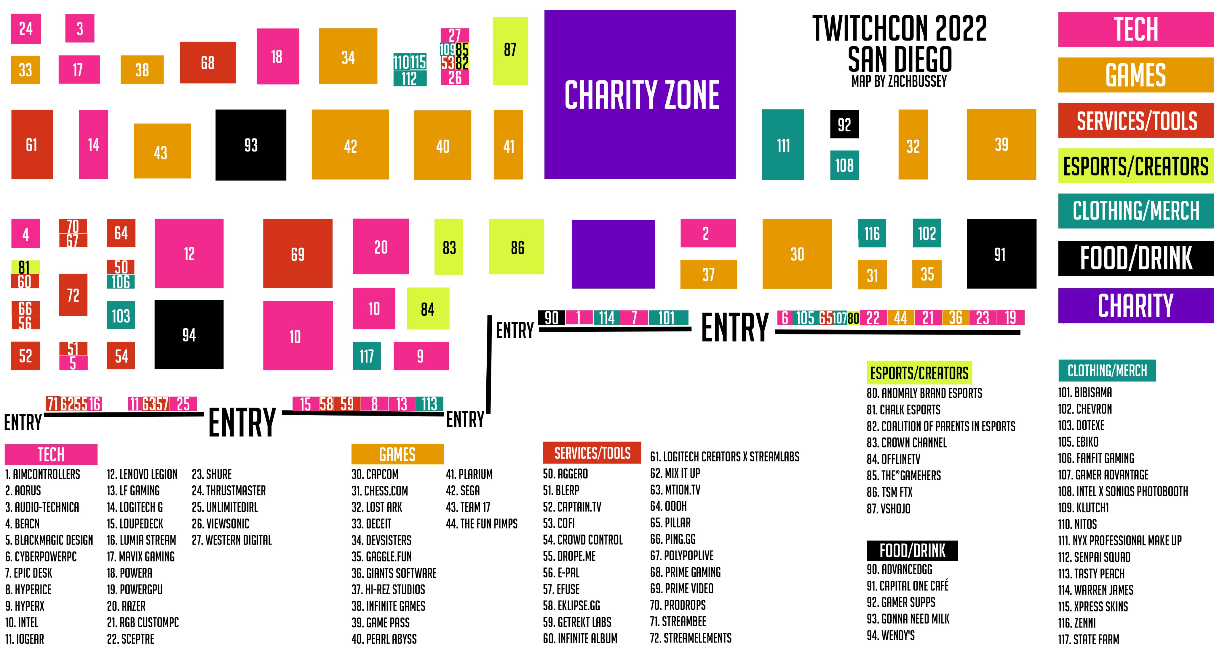 Twitchcon 2025 Map