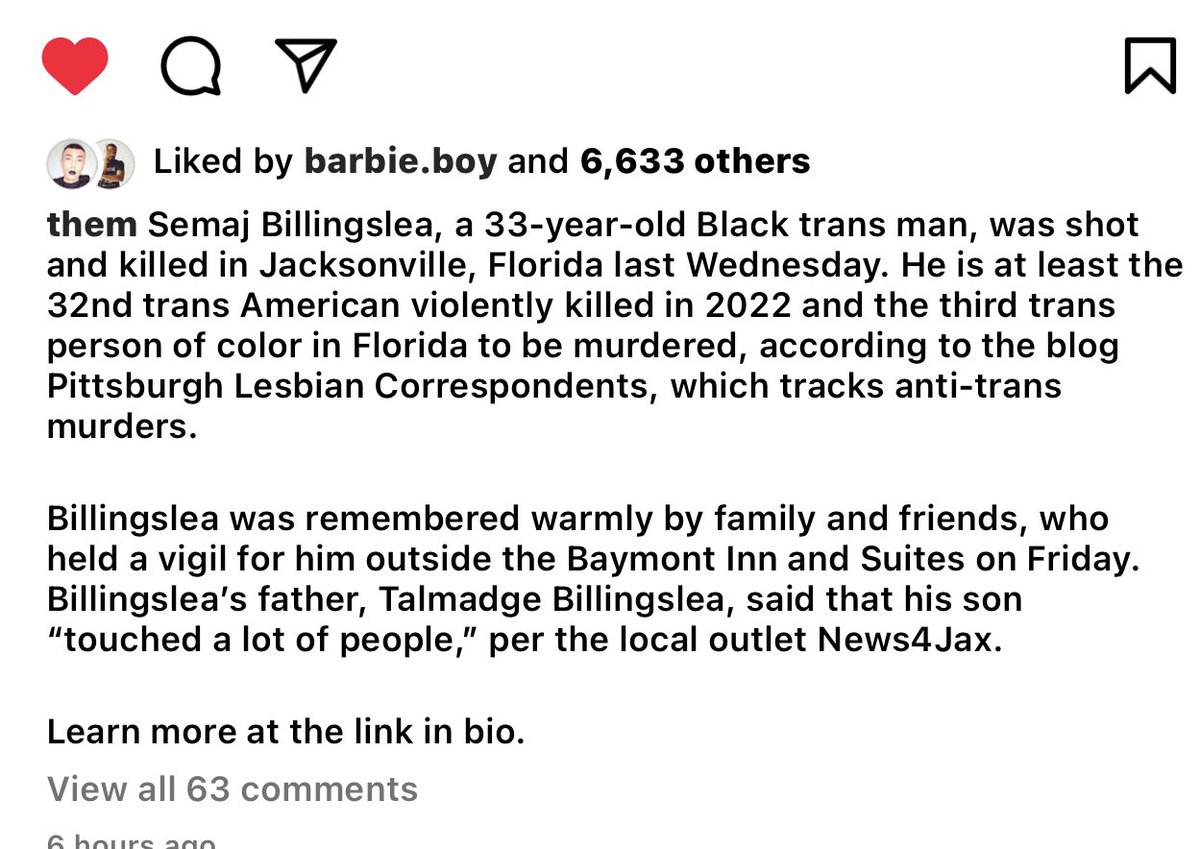 StevieDerrick_'s tweet photo. * #JusticeForSemaj ๐ฅบ๐๐พ
#BlackTransLivesMatter
Credit: @them https://t.co/CvgW2ZGy3h