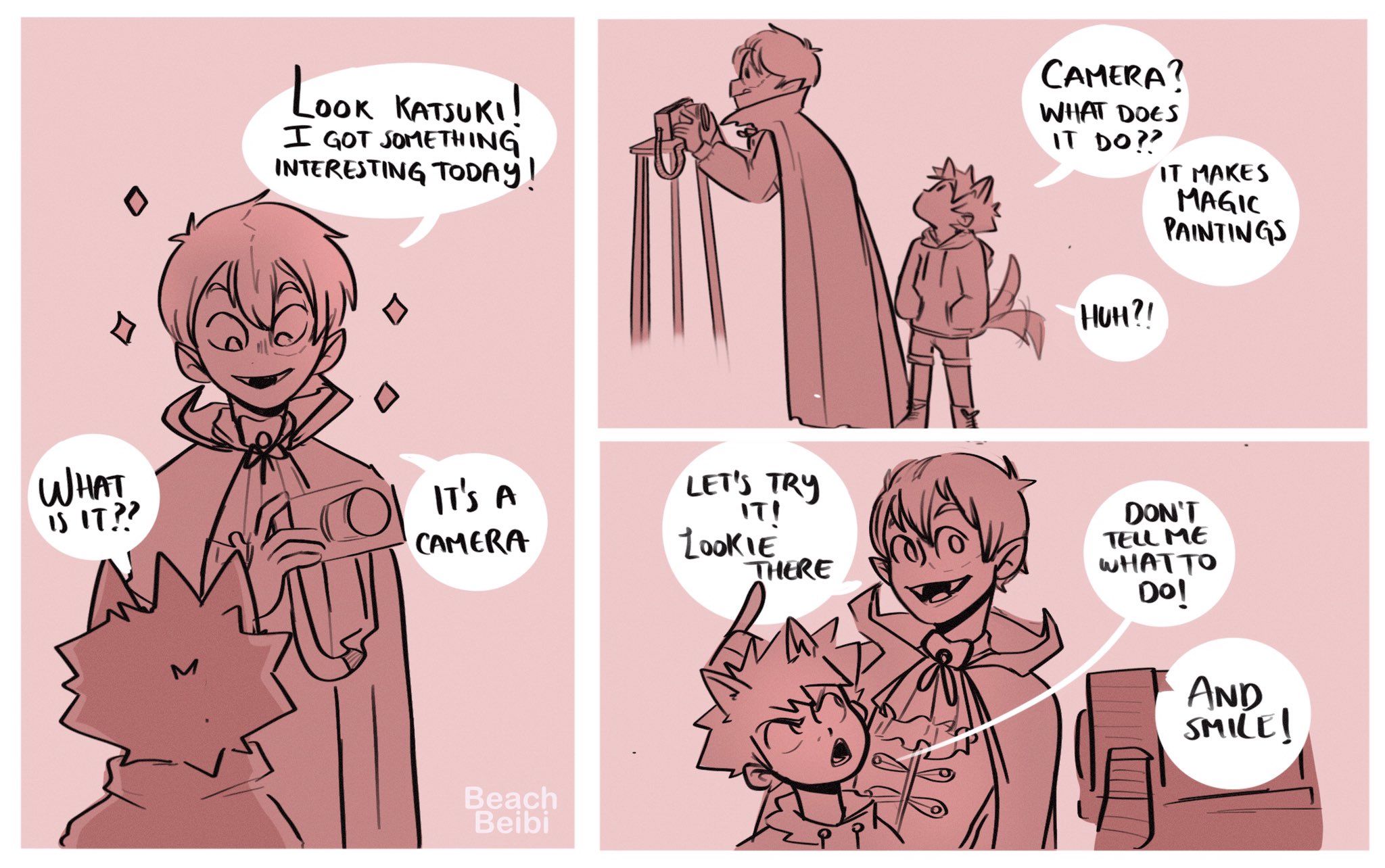 Beibi on Twitter: "Enthusiastic but dumb Vampire Shouto to start spooky