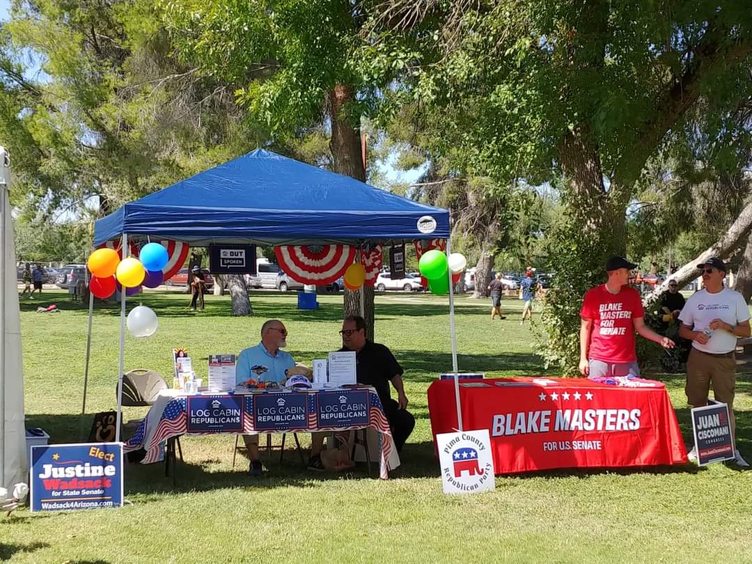 Chidorae1's tweet photo. Really inappropriate that a Maga Republican is allowed a space at #outoberfest #tucsonpride #Pride2022 https://t.co/LM18CKml7N
