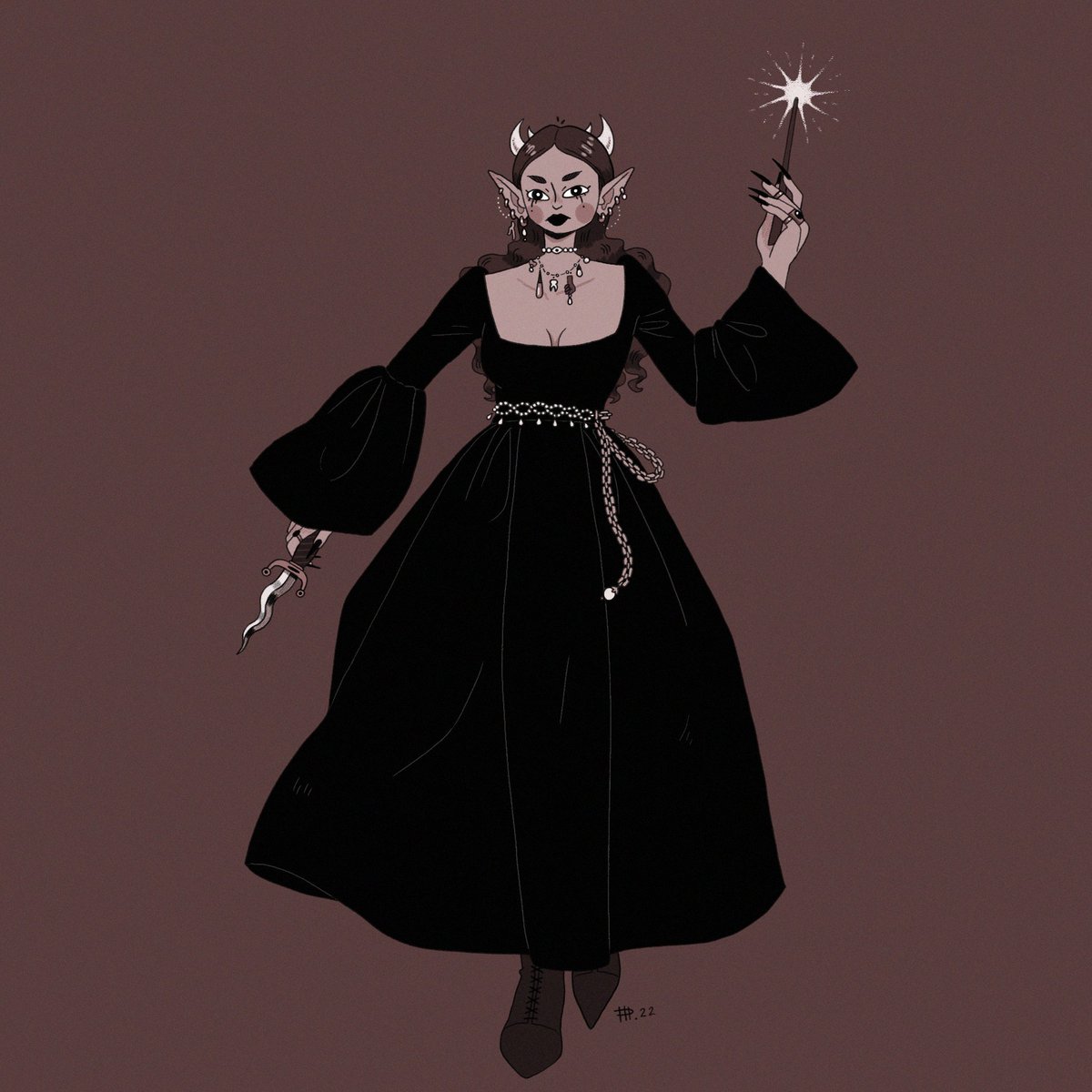 I wanted to do a drawtober challenge and so I've gone with the #willowwitchtober prompt list. Day 1: dark witch #Drawtober2022 #witchtober #illustration