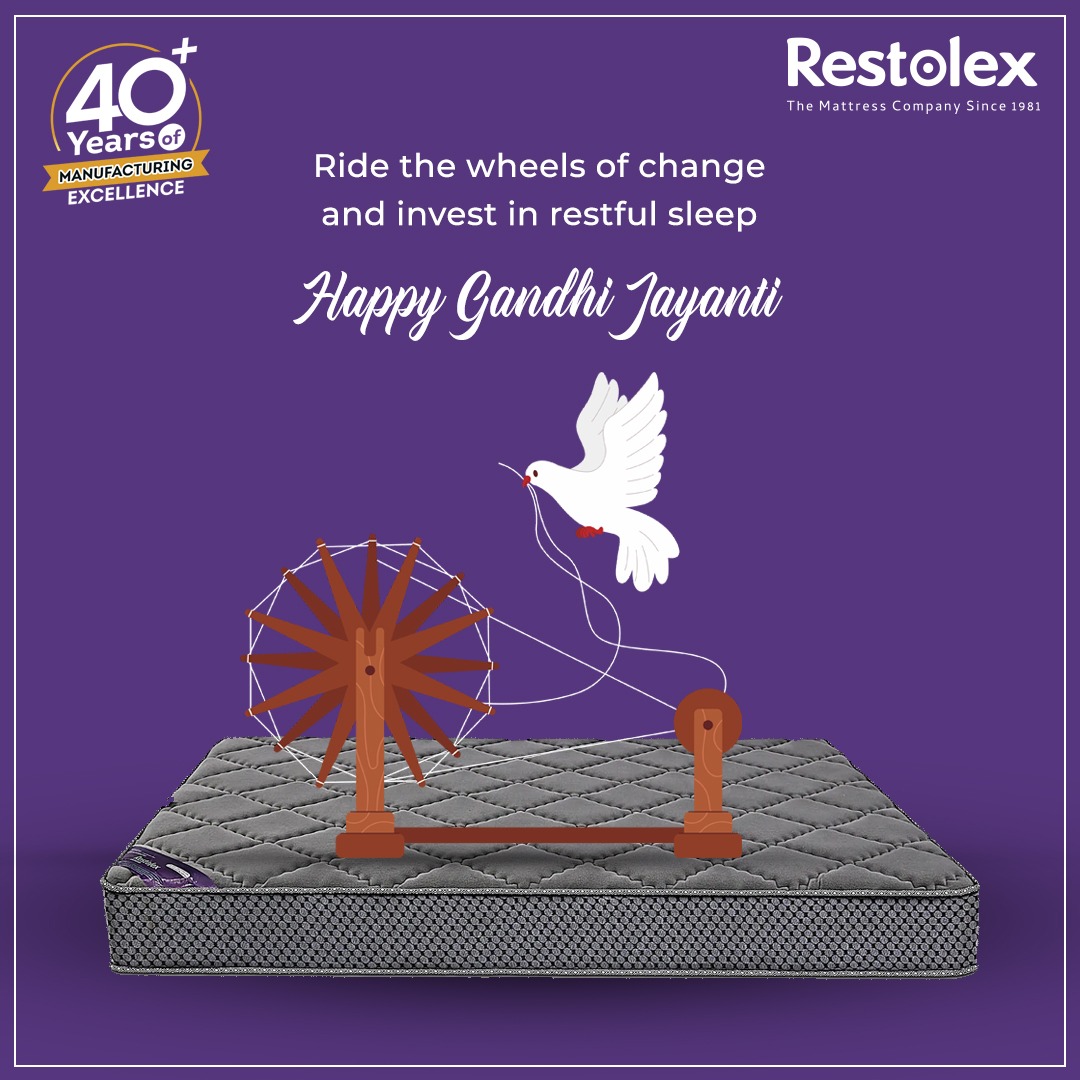 Restolex_'s tweet photo. With the excellent vision and ideologies of non-violence and peace, Gandhi led us to the path of Independence. Remembering the great leader on his birth anniversary. Wishing you a happy Gandhi Jayanti.
#MahatmaGandhi #RestEasy #Mattress #Kerala #Bengaluru #Hyderabad https://t.co/Mp8lOxbi2y