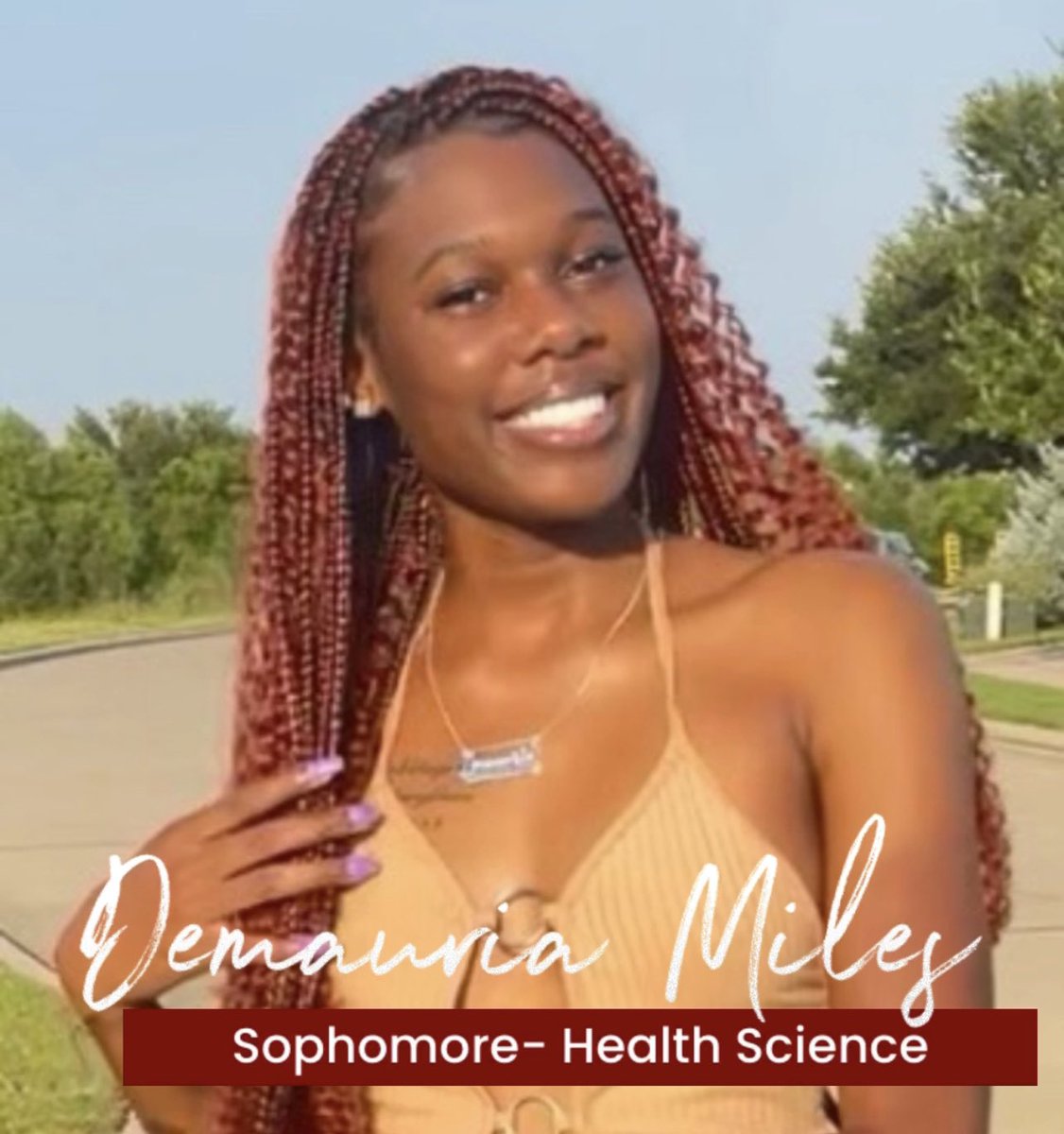 SchreinerWBK's tweet photo. We are officially 14 days from practice starting … and Schreiner Women’s Basketball would like to introduce, #14 Demauria Miles

#MeetTheMountaineers #SchreinerWBK #FightForSchreiner https://t.co/3mU0GVjMyI