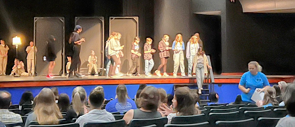 Loved seeing the representation of our feeder middle schools attending the show and with work this morning!