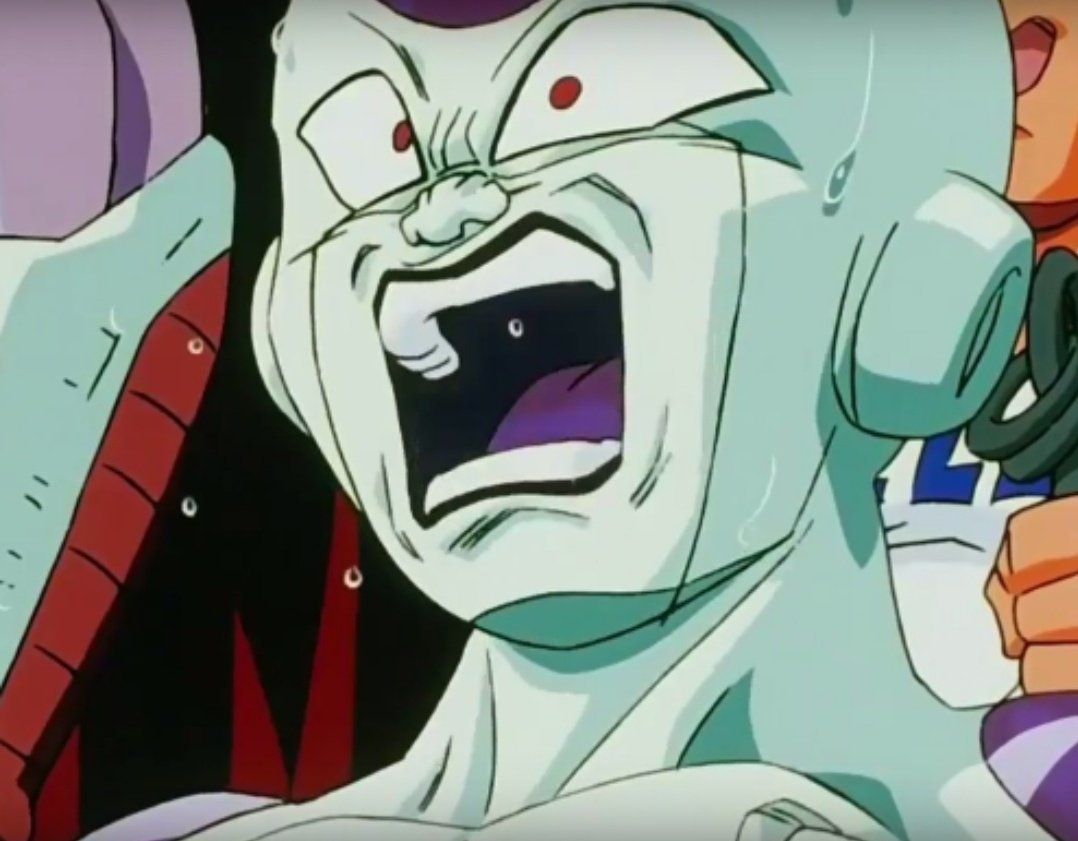 FriezaGecko's tweet photo. Freeza walks into the reader doing something that causes him to have this expression. What though? https://t.co/7fwUvTcI2N