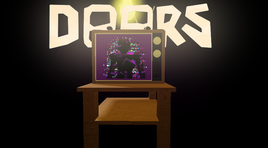RoJournal_'s tweet photo. #Roblox #RobloxDev TELEVISÃO📺: A velha televisão está transmitindo DOORS, um dos jogos de terror de alto nível dentro da plataforma ROBLOX. https://t.co/Zt1VxbFmOn