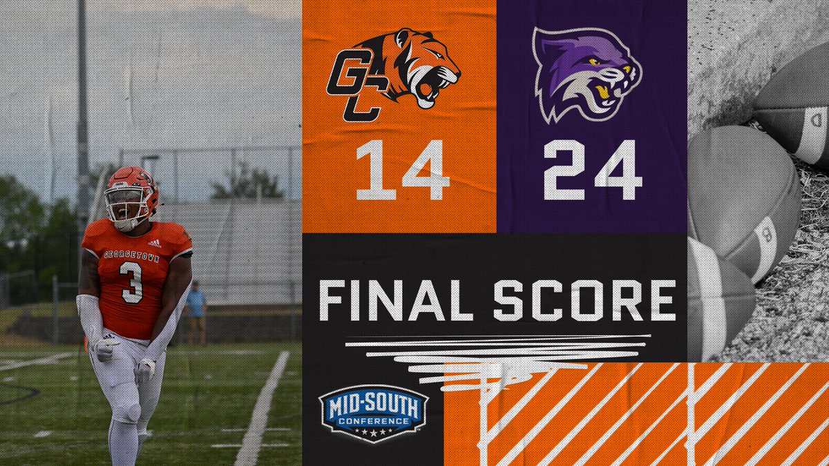 GCAthletics's tweet photo. Georgetown falls to Bethel 24-14. Stay tuned as Women's Soccer takes the field at 5:00pm for their Senior Night! #StillHungry https://t.co/aqsoK57yzj