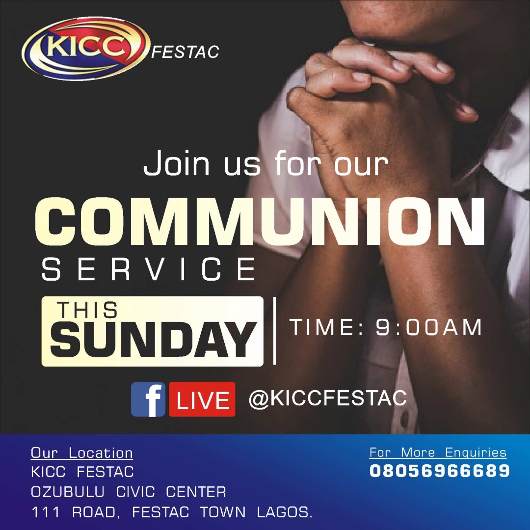 KICCFESTAC's tweet photo. Welcome to the month of October.

Month of The Mighty, Great and Awesome God .

Join us tomorrow 2nd October 2022 at 9.00am for our communion service as we shield this month with the blood of Jesus.

Invite someone.
See you there. https://t.co/oasRNcIVnZ