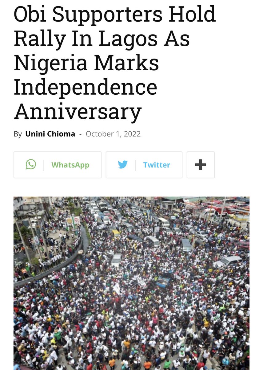 RBiakpara's tweet photo. According to the Minister of Census Affairs, the aerial view of this picture, leaves the estimate of people at only 6000. 

#Festus
#AgainstUs
#expectus after
#Nexus
#BlessedUs https://t.co/haxGJIdP0V