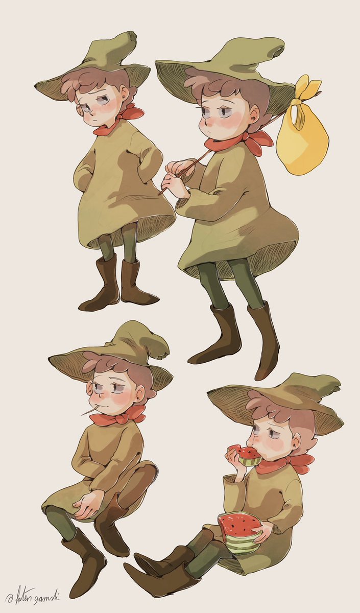 fateneng8's tweet photo. Snufkin in my style ✏️#snufkin #Moomin #Moominvalley #fanart #procreate #illustration #Illustrator #illustrationart #painting #drawing #art #sketch #sketchbook #doodle https://t.co/uqFwQmNMDC