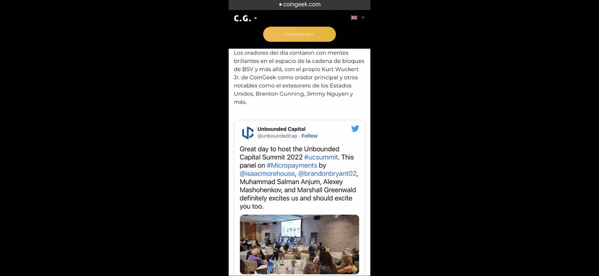BlogueroDigital's tweet photo. Lo más destacado de Unbounded Capital Summit 2022
#ucsummit
El 8 de septiembre,
la cumbre anual inaugural
de Unbounded Capital @unboundedcap
se llevó a cabo en la ciudad de Nueva York.
+Info:
por @RebeccaLiggero
vía @RealCoinGeek.
#UnboundedCapital
✍️https://t.co/RR9ZQHQ22k👈👇 https://t.co/2bgPcEchF9