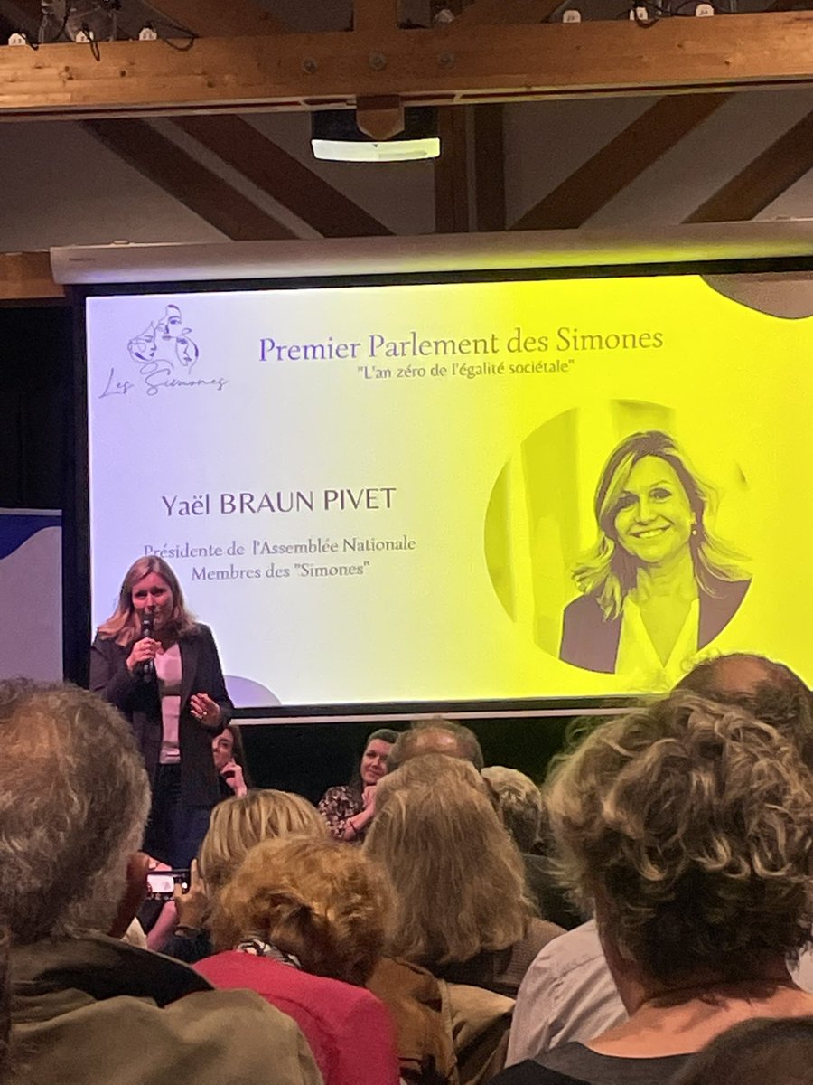 <a href="/LesSimones_/">Les Simones</a> Satisfait d’avoir participé au 1ere parlement des Simones et Fier d’y adhérer.  

La visibilité des engagements des femmes doit s’opérer dans la société tout comme <a href="/YaelBRAUNPIVET/">Yaël Braun-Pivet</a> en a témoigné. 

<a href="/sandrinejossoan/">Sandrine JOSSO</a> <a href="/f_personne/">Pascale Fontenel-Personne</a> <a href="/juliedelpech72/">Julie Delpech</a>