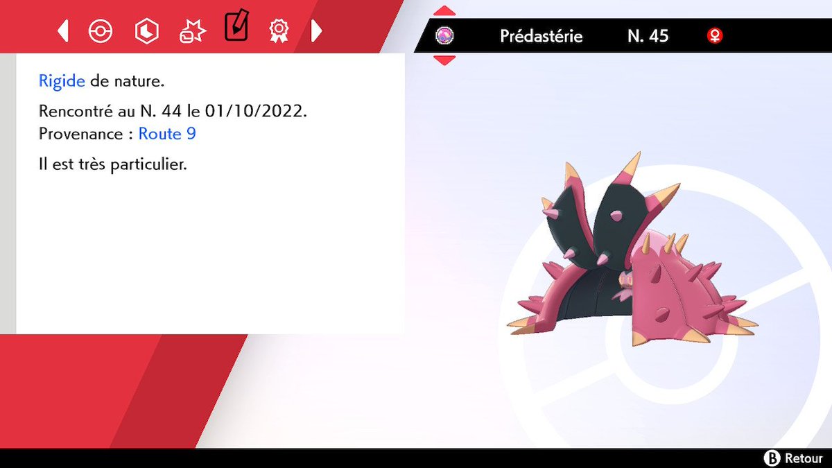 WShinyHunting's tweet photo. Prédastérie ( Toxapex ) en 1284 Re's !!
Bientôt les 50% de la 7G.
Shiny living dex 280/905
#ShinyPokemon #PokemonSwordShield #PokemonEpeeBouclier #PokemonScarletViolet https://t.co/THRt5emR3x