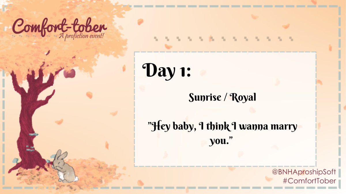 **archived** BNHA Comfort-Tober! 🐇🎃 (@bnhaproshipsoft) on Twitter photo 