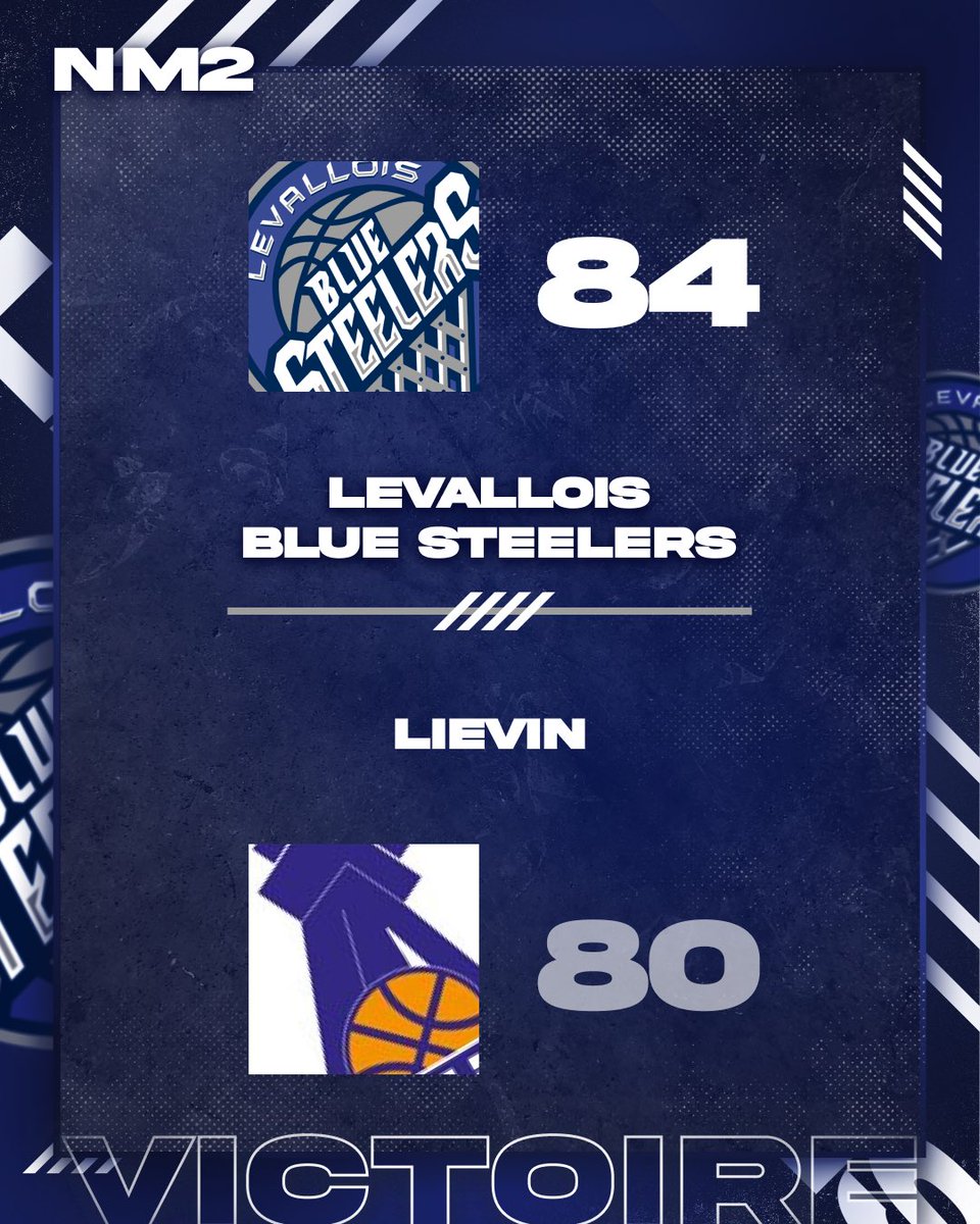 Victoire au bout du suspens des Blue Steelers du @levallois_sporting_club contre Lievins 84-80 💪🏀