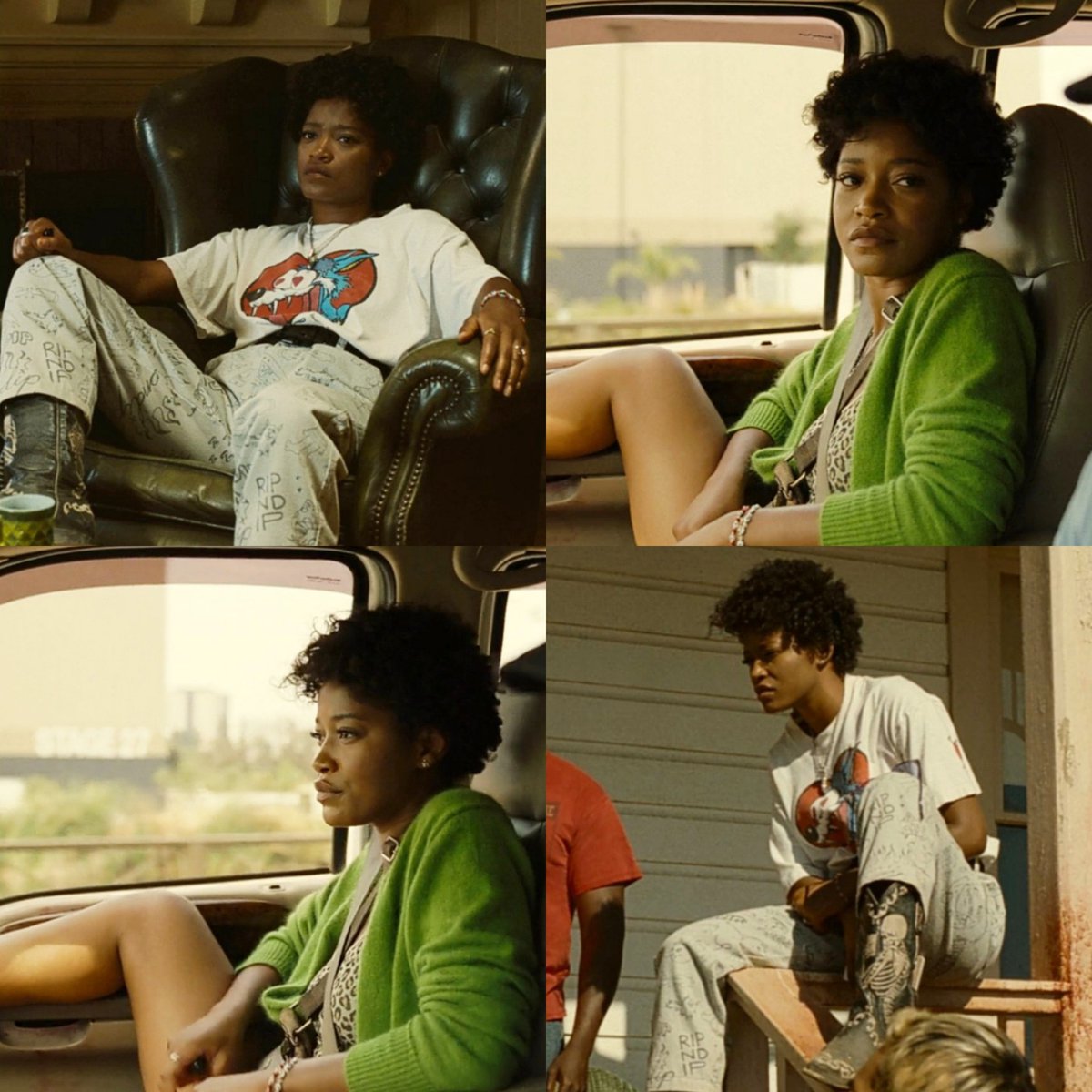 sapphicslike's tweet photo. keke palmer sitting like she wanna attract women in nope (2022) https://t.co/Vt1DPdWaq5