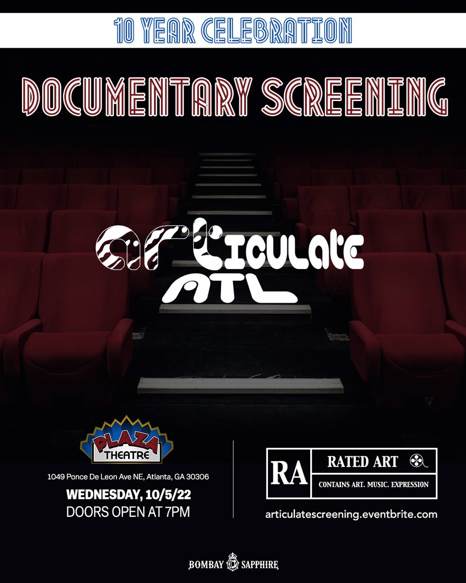 ArticulateAtl's tweet photo. Purchase Tickets: ARTiculate ATL Documentary Screening &amp; Homecoming Party! - https://t.co/PhYdGYaDWM https://t.co/1XkqaSLus3