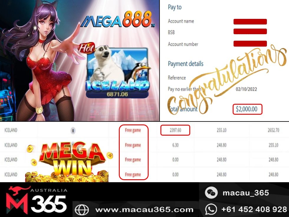 m365cs's tweet photo. 🔥Daily Big Winnings &amp; Records🔥

🎮PLATFORM : MEGA888
🎰GAME : ICELAND
🎁WINNINGS : AUD 2,000

🌟Come &amp; Play Now , Become The Next BIG WINNER🌟 https://t.co/9EZFUdYI35