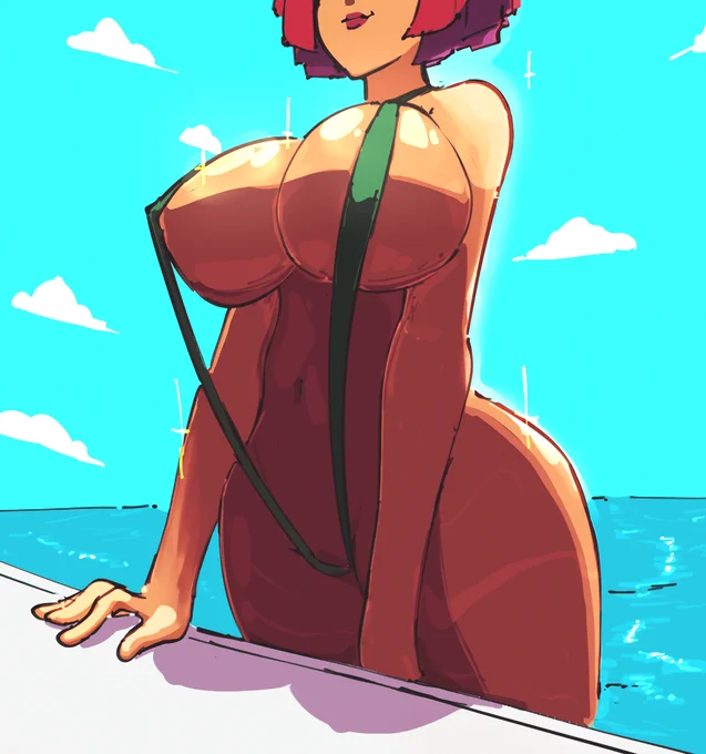 #GGST_GI Giovanna at the pool 