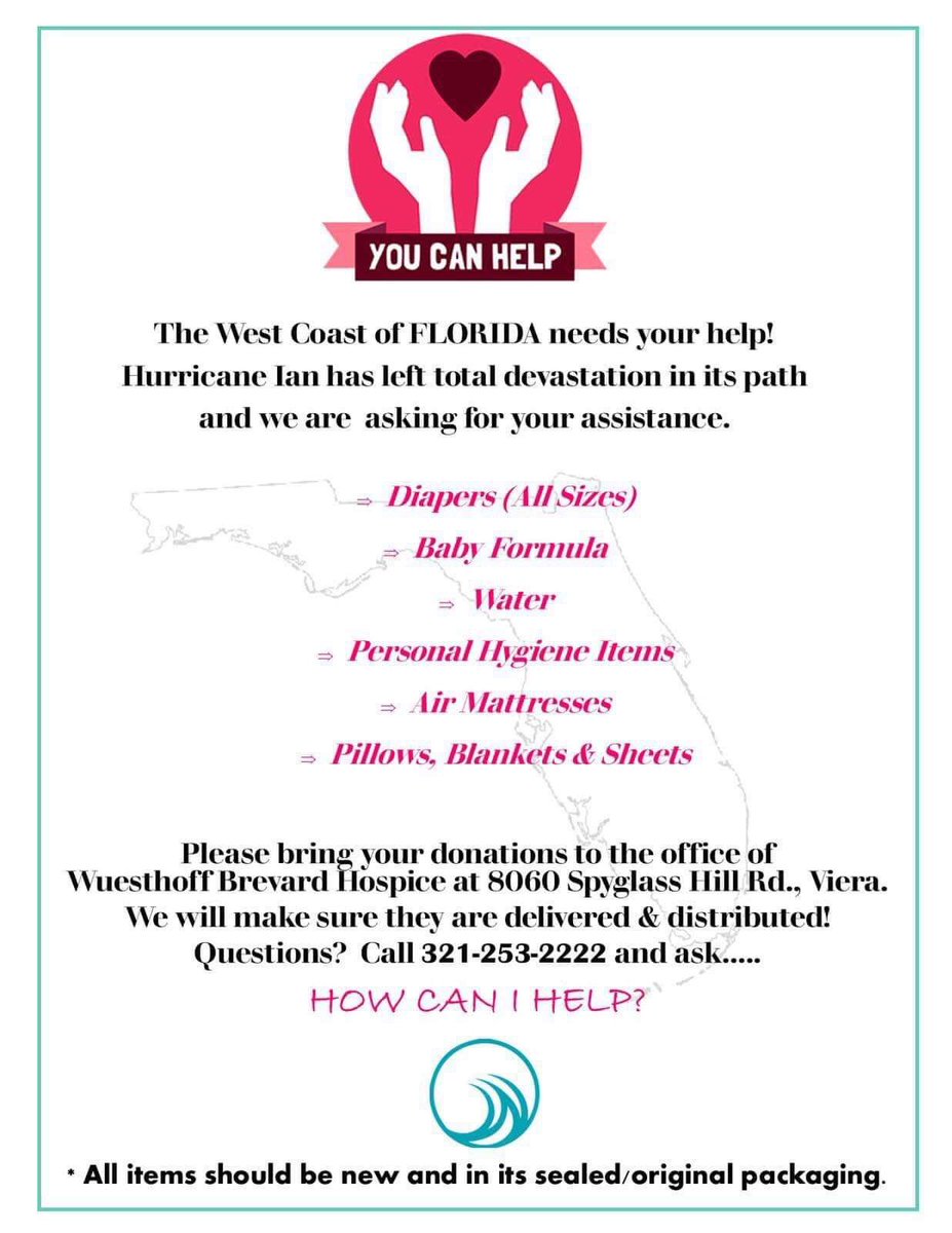 gpallone13's tweet photo. HELP FOR SW FL: here’s a way Brevard can help #Ian survivors in SW FL @MyNews13 #News13Brevard https://t.co/zdO5RPMzOd