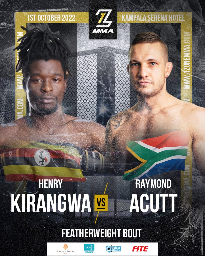 1zonemma11's tweet photo. Raymond Acutt didn’t fly all the way from South Africa to be beaten, the question is; will Kirangwa fall prey for Acutt's razor skill? Fight time in a few, stay woke for unraveling action from the featherweight fighters. 

#SlayOrBeSlayed
#MMAUganda
#1ZoneMMA https://t.co/LyhNh4XnRY