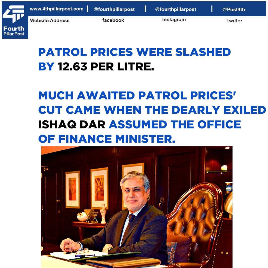 Post4th's tweet photo. According to economic experts oil prices should have come down two weeks before.

So in short we Pakistani paid 12.63 rupees per litre more, because we were waiting for Ishaq Dar.

#fourthpillarpost #KalabaghDam #debate #construction #EndNow #Pakistan #flood #flood2022 #Hacker https://t.co/6GlZrlnai4