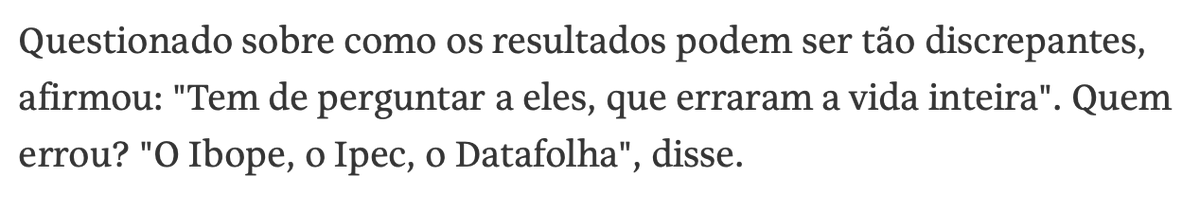 leonardodias's tweet photo. O dono da Brasmarket mitou para cima da Folha... kkkkk

São as casas de pesquisa brigando nas eleições de 22... https://t.co/Bkq8y1yE6B