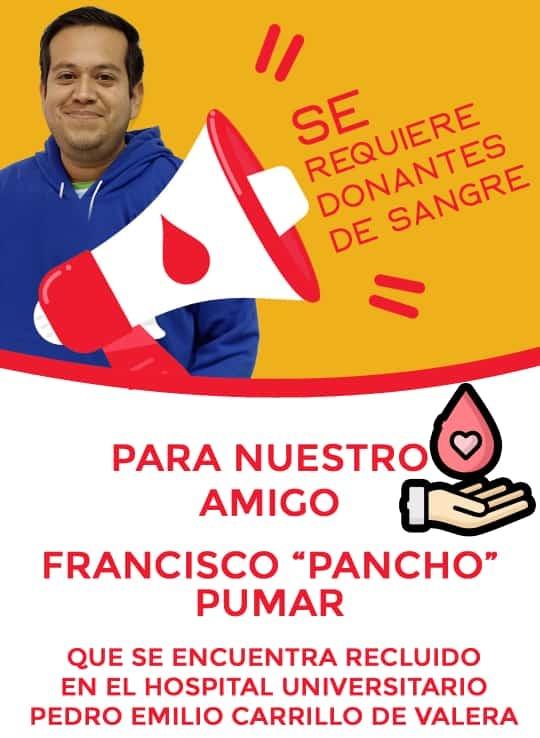 GlosadeValera's tweet photo. El amigo @panchopumar necesita de la solidaridad de todos. Se encuentra recluido en el Hospital Pedro Emilio Carrillo de #Valera necesitando donantes de sangre, de cualquier tipo.
Tú puedes ayudar. Gracias Gracias 🤗
#donantes
#sangre
#Hupec
#Valera https://t.co/OA1RIxPg4n