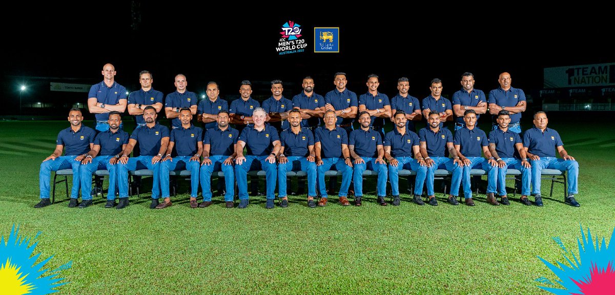 OfficialSLC's tweet photo. Australia, here we come! ✈️ 👊

The National T20I team departs for the ICC Men's #T20WorldCup 🏆

#RoaringForGlory https://t.co/iyOvtRQ5a8