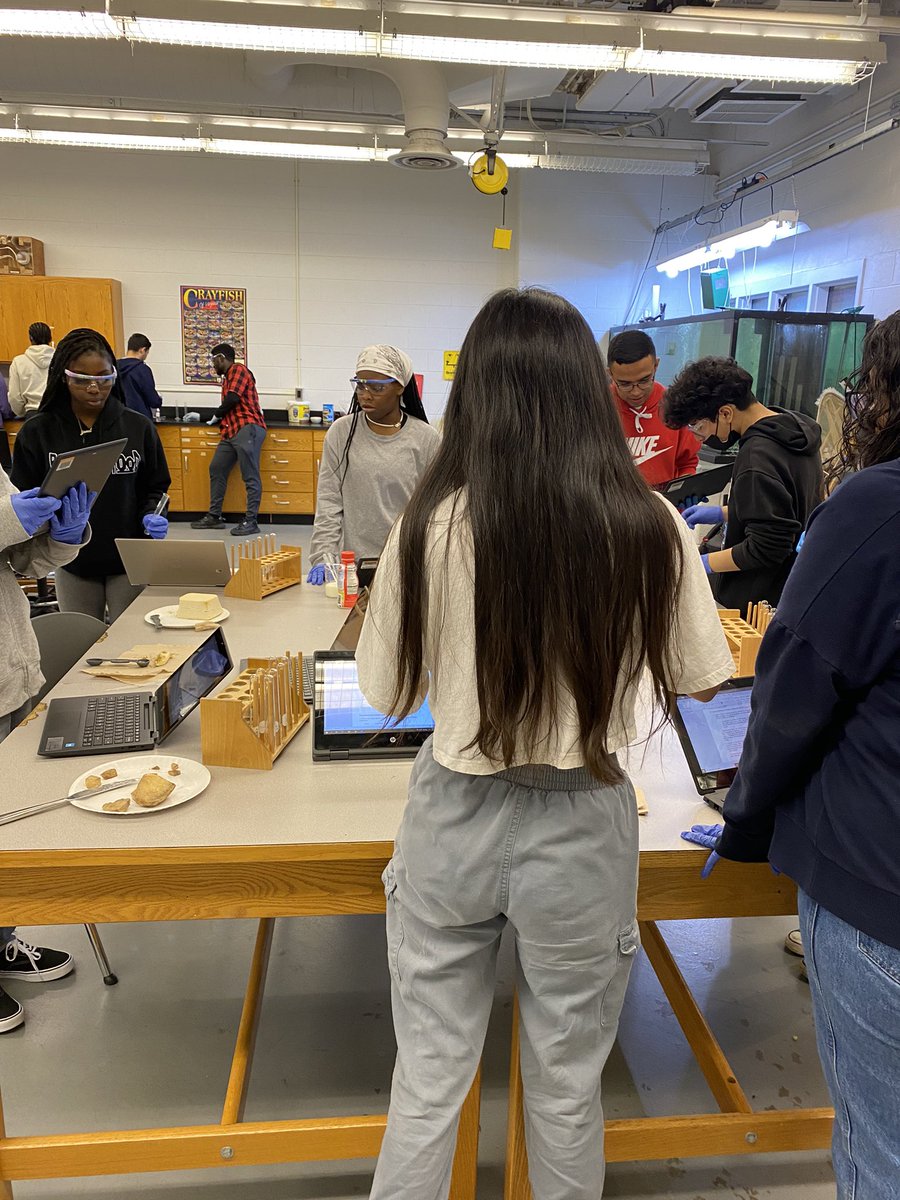 jdawgboyce's tweet photo. Freedom DE students test common foods for the presence of macromolecules and explain the saying “you are what you eat” #handsonlearning #makingtheconnection @FreedomHS_PWCS @PwcsSpecialty @FHSPRINCSMITH https://t.co/UKxJif9YBZ