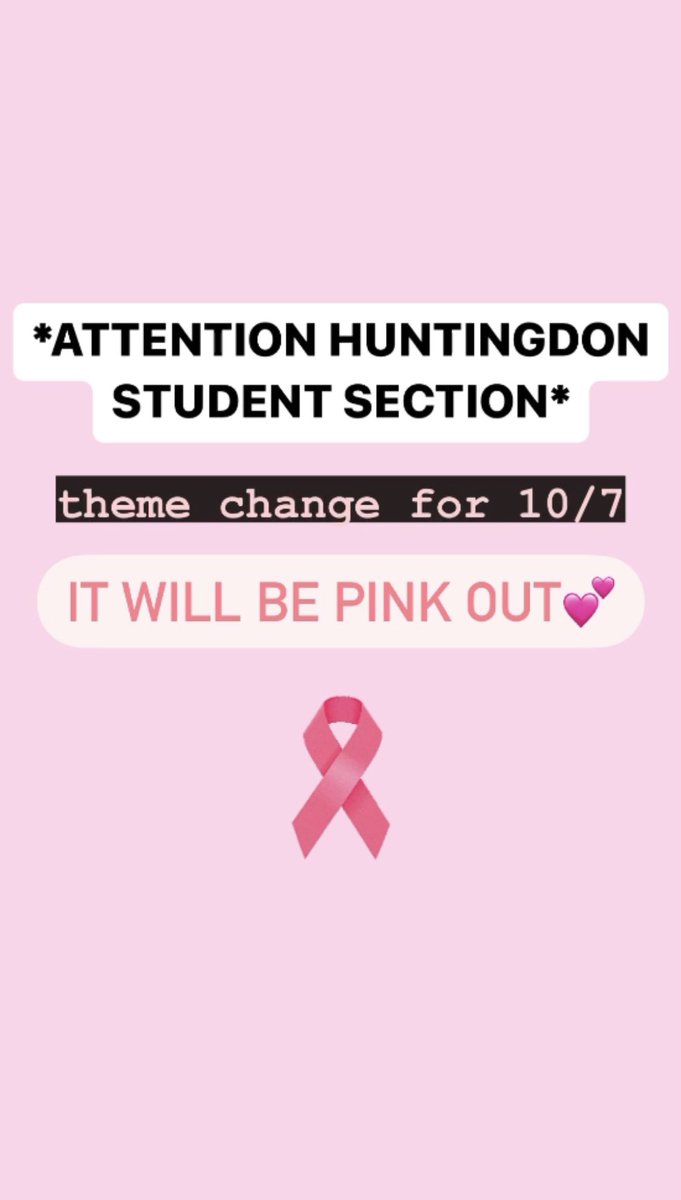 PINK OUT THIS FRIDAY THE 7TH💕