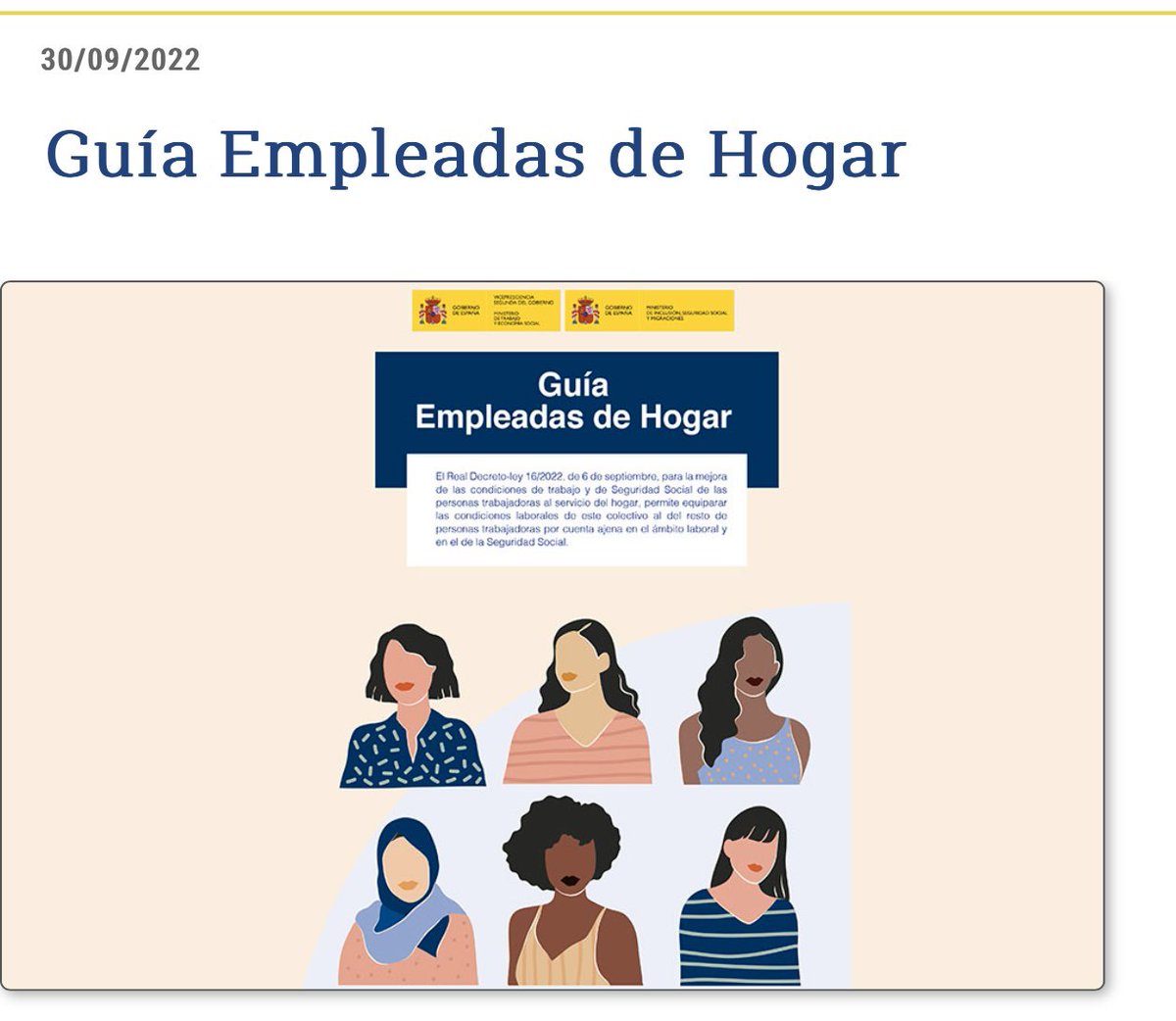 instrabajoyss's tweet photo. ⏰ A partir de hoy, 1 de octubre, los trabajadores del hogar podrán acceder a la cotización por desempleo. 

En esta guía podéis encontrar toda la información sobre la nueva norma ⬇️

https://t.co/7KAzfg0QDs

#itss #fol https://t.co/yvqS7eGoVb