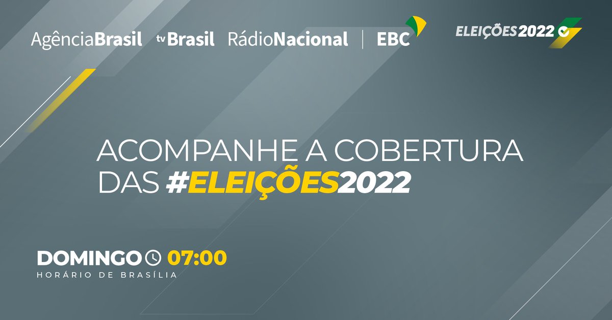 Neste domingo (2), 156,4 milhões de eleitores vão às urnas em todo o país. As informações completas sobre o 1º turno das #Eleições2022 você encontra aqui, com a #TVBrasilnasUrnas e os outros veículos da EBC. Fique ligado em nossa cobertura: tvbrasil.ebc.com.br