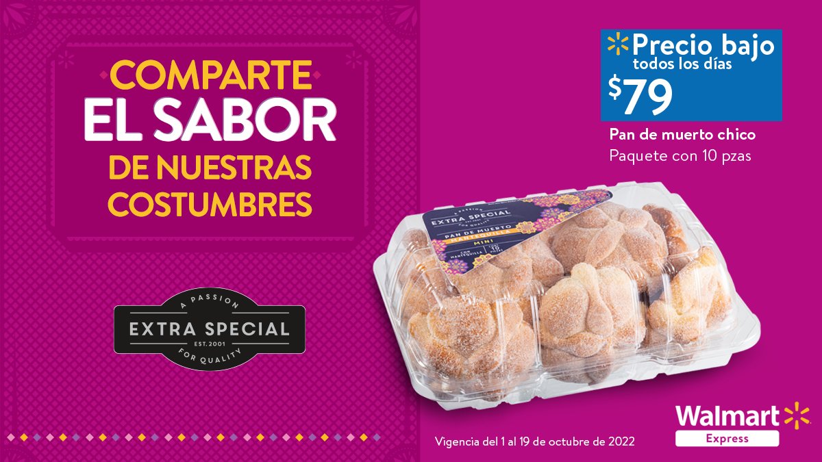 walmart_express's tweet photo. #ComparteElSabor del delicioso Pan de Muerto con los que más quieres. https://t.co/PSxwrYAvbU https://t.co/KoujJiMdZX