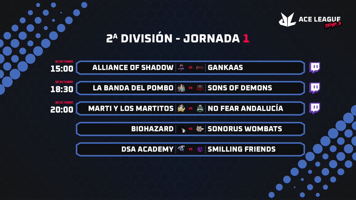 ¡Que no nos hemos olvidado de Segunda! Aquí tenéis los encuentros de la primera jornada de la liga.