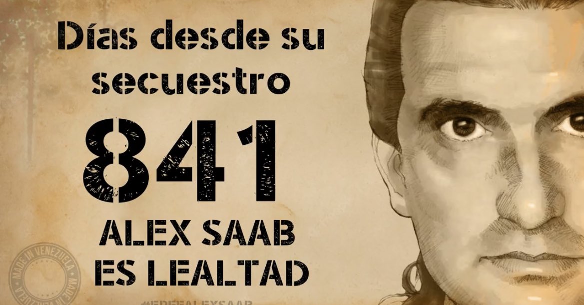 AnibalGarzon's tweet photo. Ya van 841 días del secuestro del imperio norteamericano al diplomático venezolano Alex Saab por luchar contra el bloqueo y llevar alimentos y medicinas. Una violación Internacional contra los Derechos Humanos y el Convenio de Viena. #FreeAlexSaab https://t.co/91I2qrv0qS
